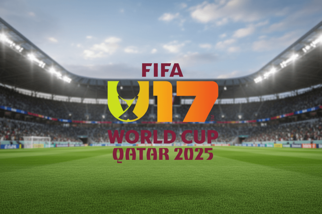 Logo du Championnat du Monde U-17 2025 au Qatar.