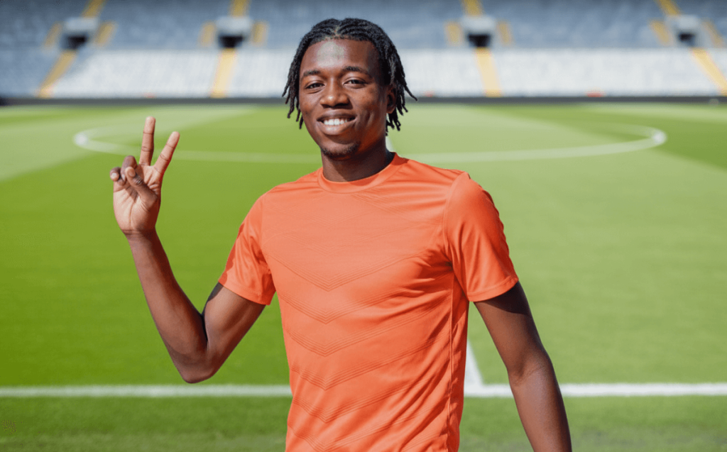 Dje Kalondji en action avec l'équipe U-20 de la RDC.