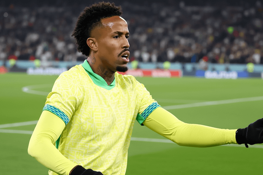 Eder Militão sur le terrain avant sa blessure.