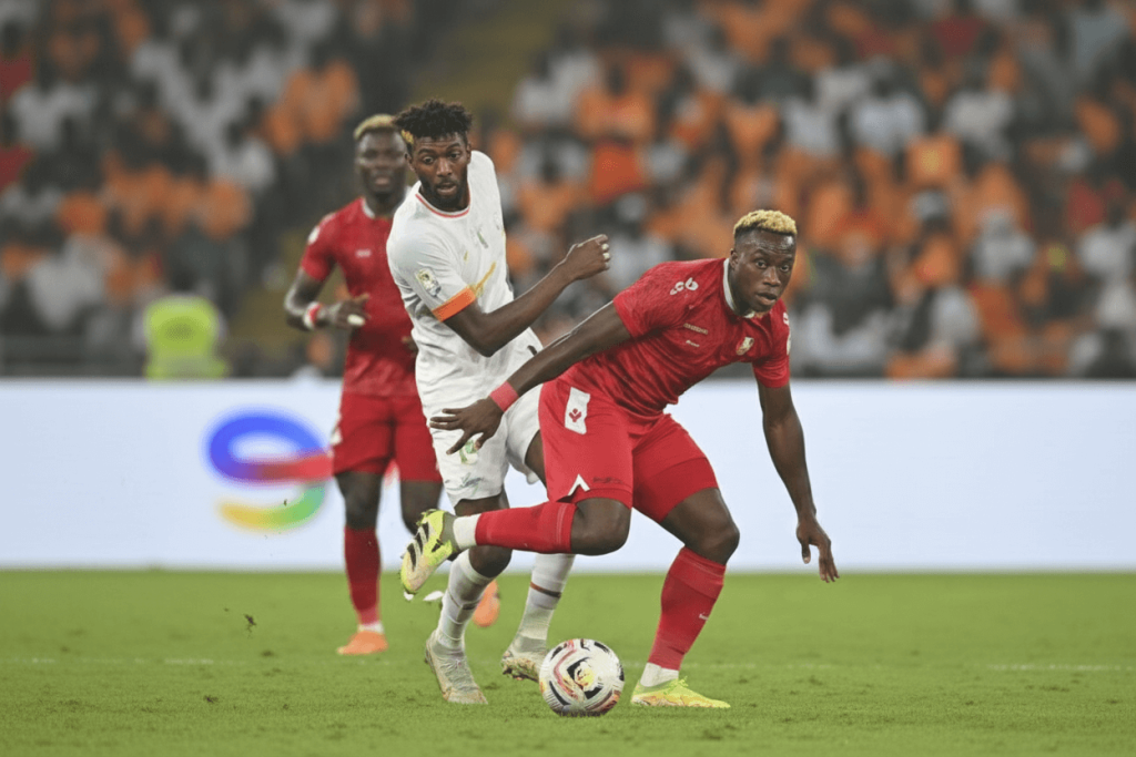 L'équipe de Guinée équatoriale lors d'un entraînement intense.