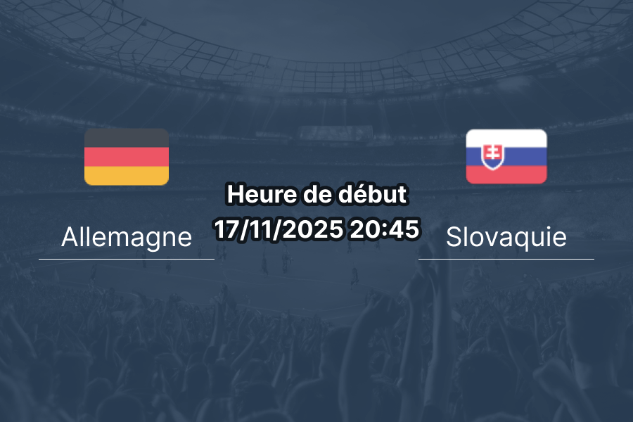 Couverture du pronostic pour Allemagne contre Slovaquie.