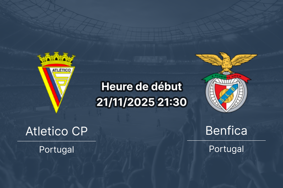Couverture du pronostic pour Atletico CP contre Benfica.