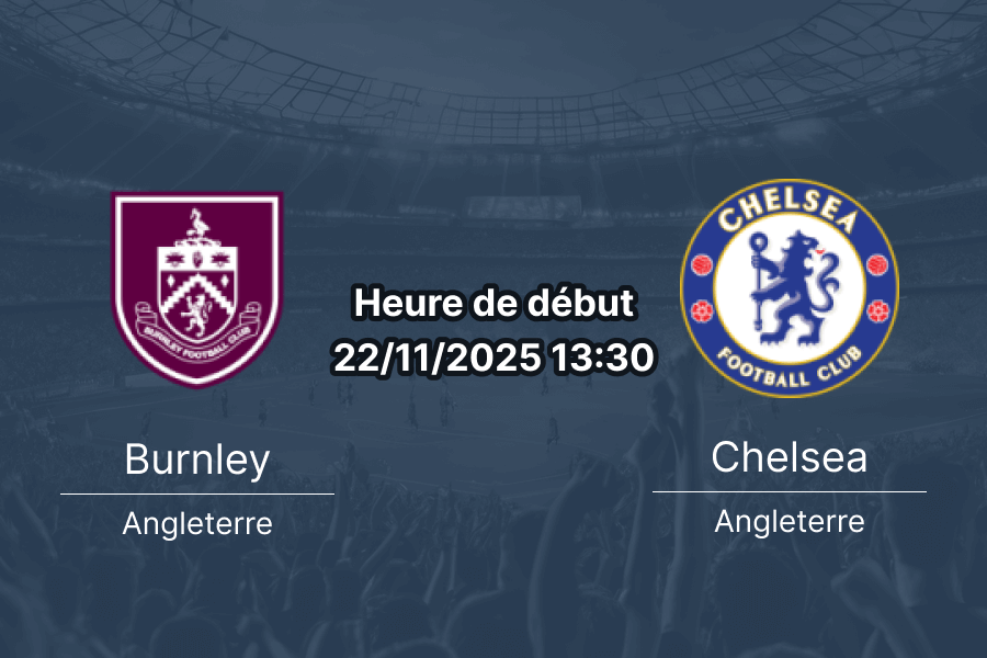 Couverture du pronostic pour Burnley contre Chelsea.