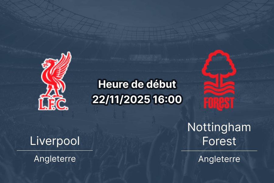 Couverture du pronostic pour Liverpool contre Nottingham Forest.