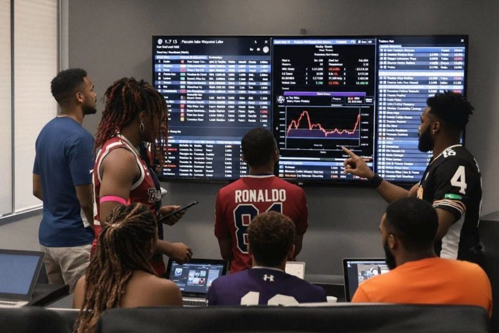 Des experts analysant et faisant des pronostics pour le match.