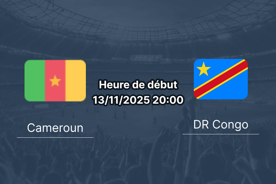 Couverture du pronostic pour Cameroun vs DR Congo.