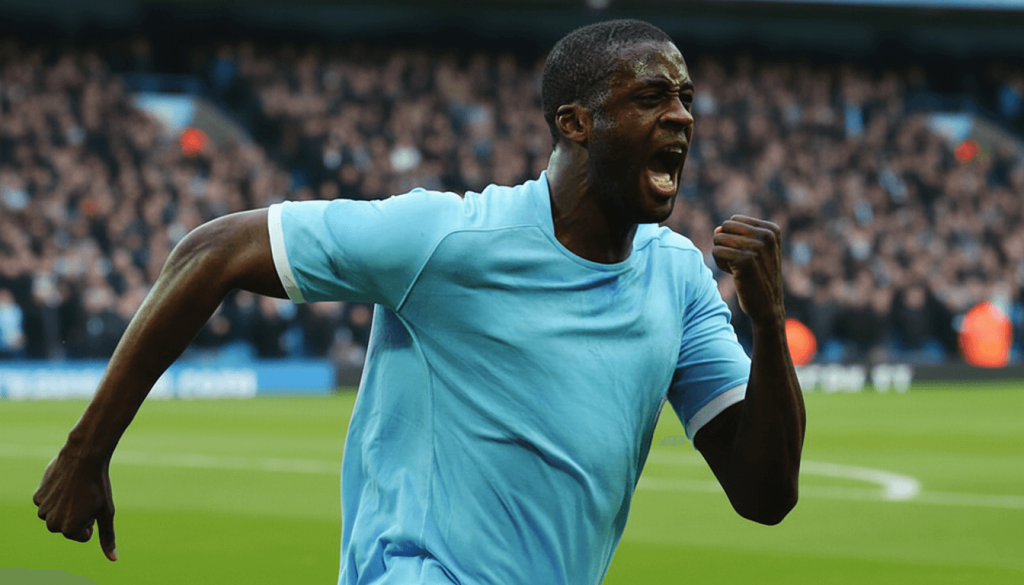 Yaya Touré célébrant son rôle d'ambassadeur de PariPesa.