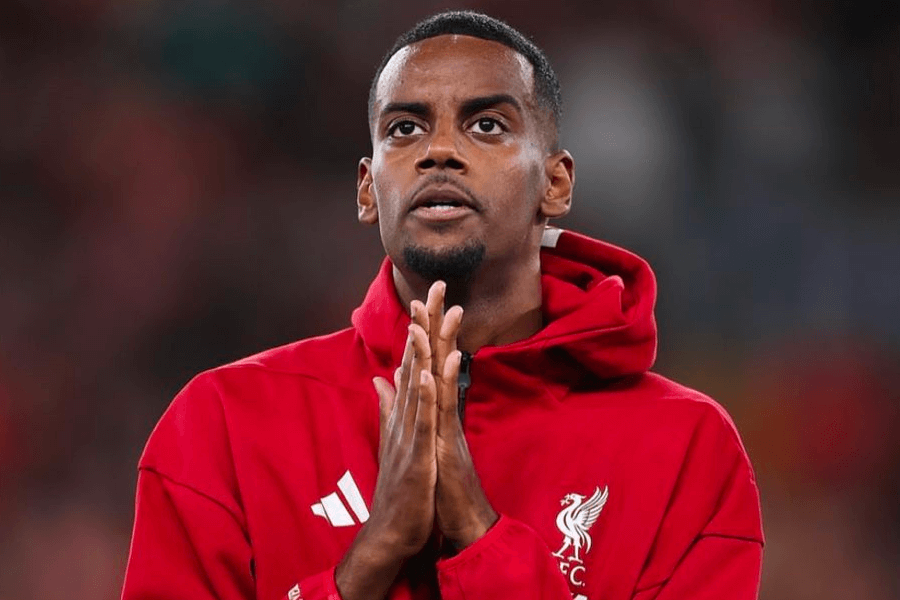 Alexander Isak avec Liverpool après son but décisif