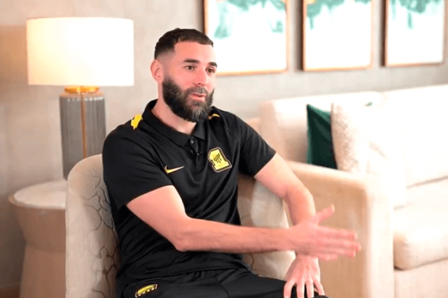 Karim Benzema s’exprimant sur l’équipe du Real Madrid.