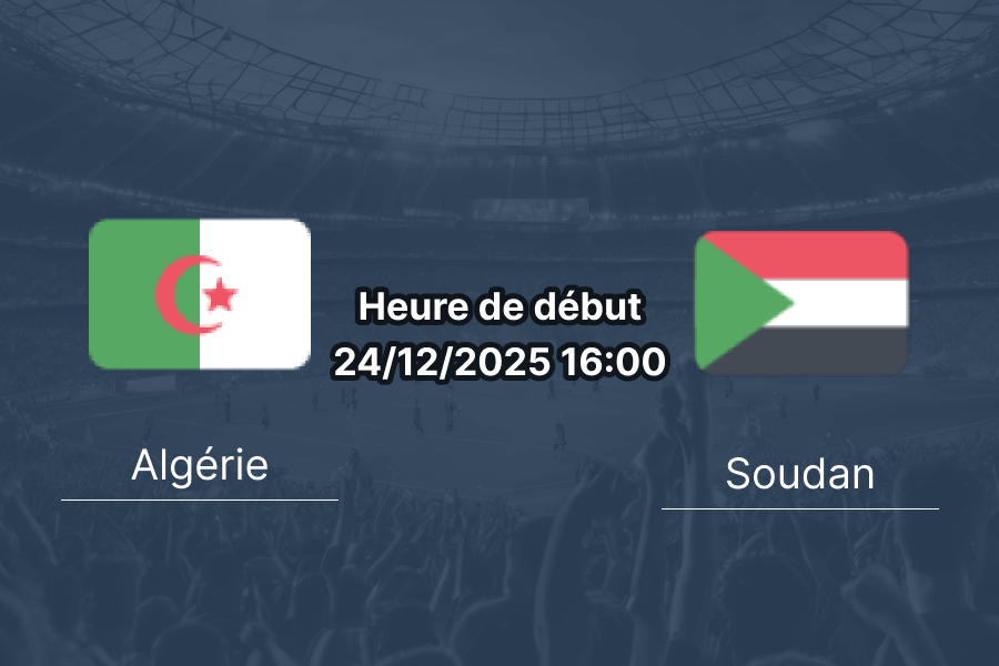 Couverture pronostic Algérie – Soudan CAN groupe E