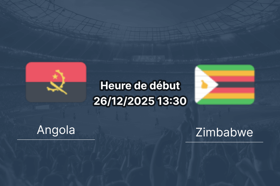 Couverture pronostic Angola – Zimbabwe, CAN analyse et pari