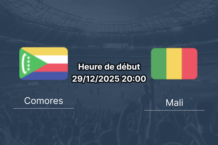 Couverture pronostic Comores – Mali, CAN Groupe A