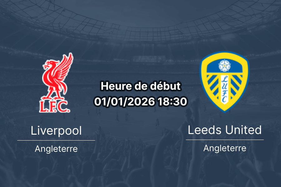Couverture pronostic Liverpool – Leeds United, Premier League