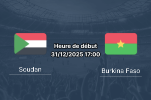 Couverture pronostic Soudan – Burkina Faso, CAN Groupe E