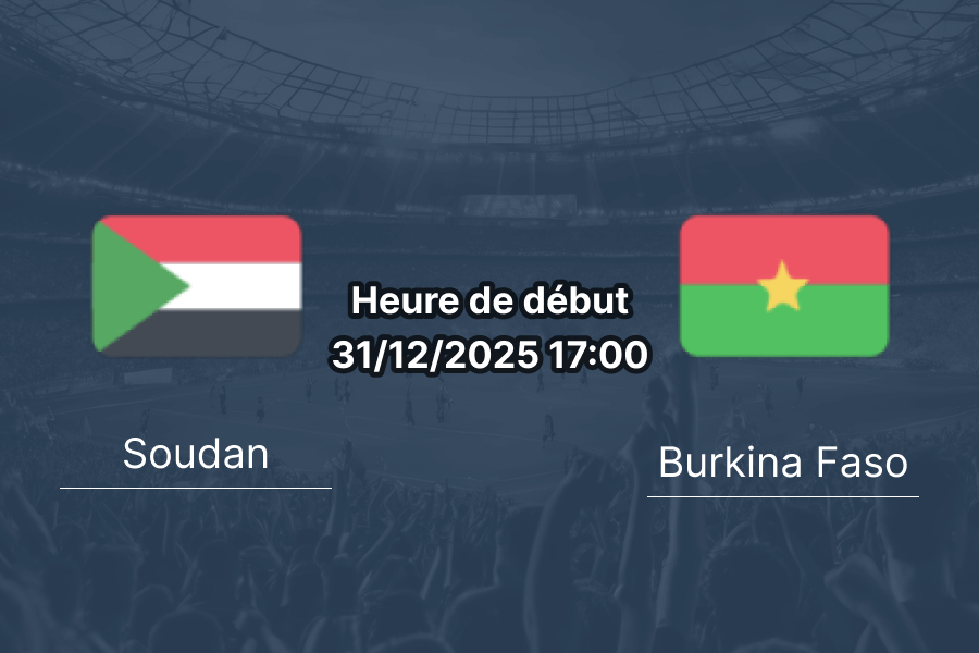 Couverture pronostic Soudan – Burkina Faso, CAN Groupe E