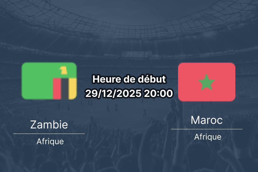Pronostic Zambie — Maroc