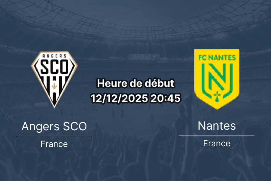 Couverture du pronostic pour le match Angers SCO contre Nantes