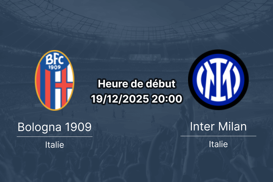 Couverture du match entre Bologna et Inter Milan, ambiance de compétition.