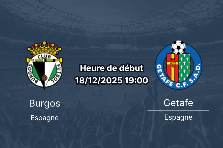 Couverture du match Burgos contre Getafe, ambiance animée.