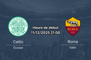 Couverture pour le pronostic du match Celtic contre Roma en Ligue Europa.