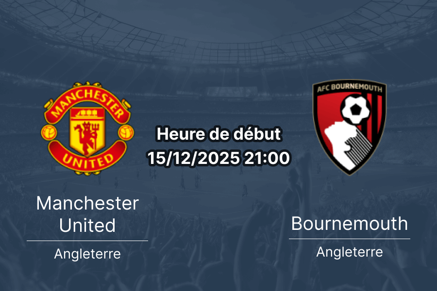 Couverture du pronostic Manchester United vs Bournemouth.