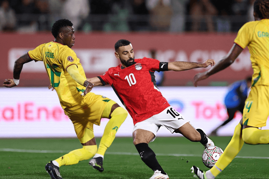 Mohamed Salah célèbre son but décisif CAN 2025