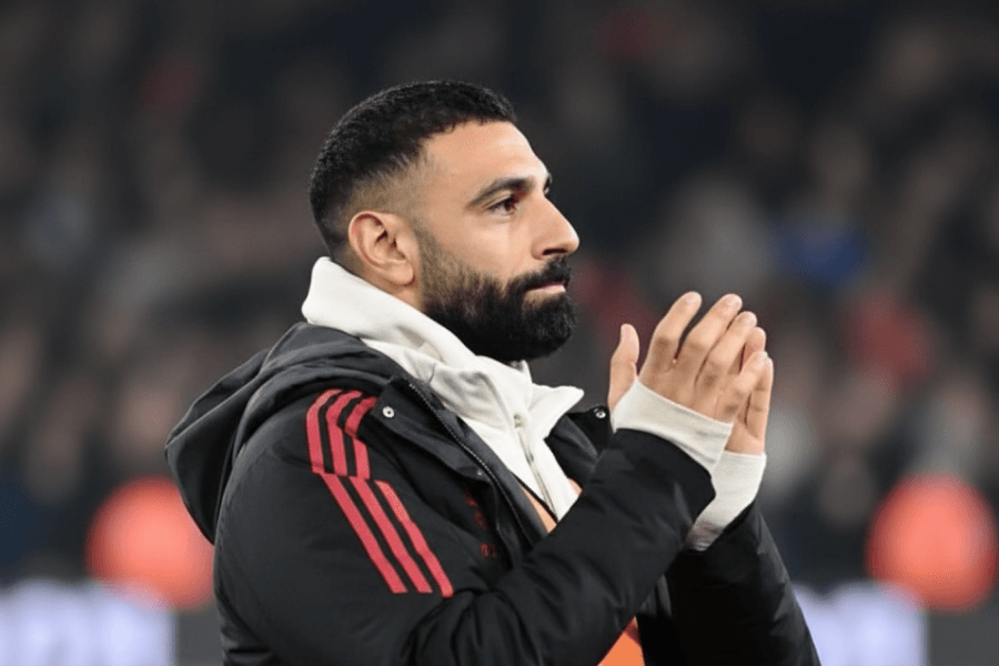 Mohamed Salah lors d’un match avec Liverpool.