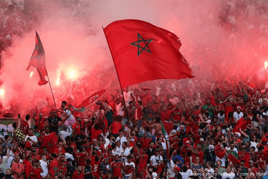 Abderrazak Hamdallah marquant le but décisif en finale.