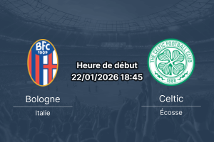 Pronostic Bologne Celtic Europa League 22 janvier 2026 au stade Renato Dall'Ara