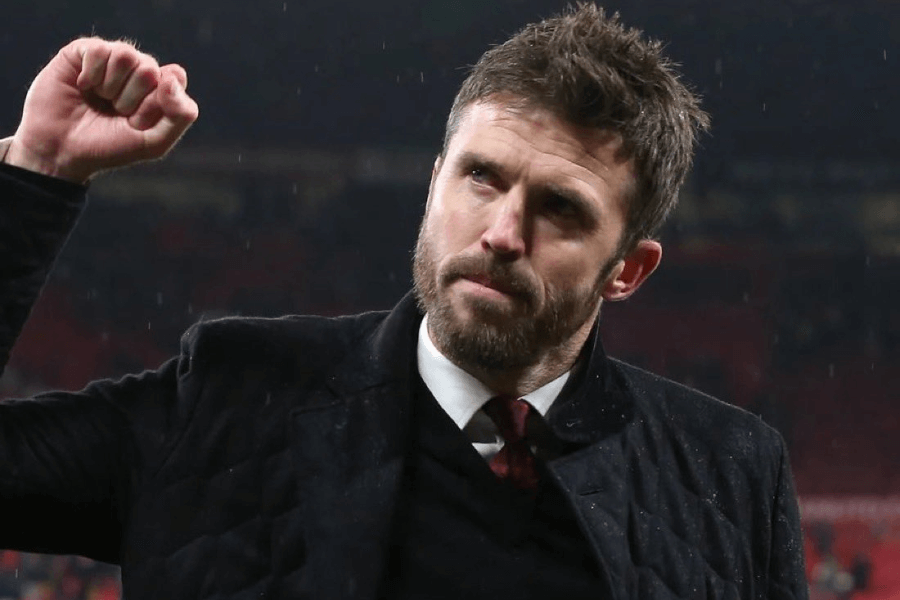 Michael Carrick lors de sa conférence de presse.