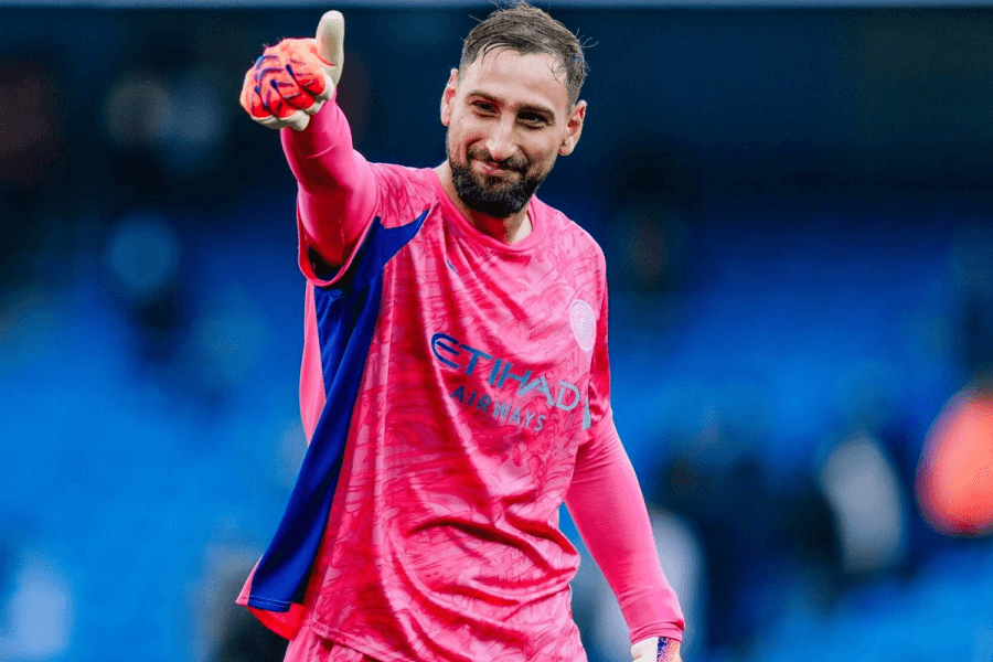 Donnarumma 8 clean sheets avec Manchester City