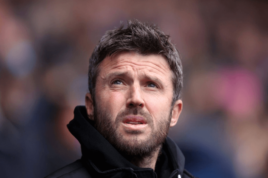Michael Carrick lors d'un entraînement avec Manchester United.