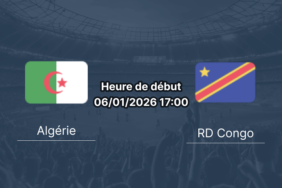Couverture pronostic Algérie – RD Congo, 1/8 CAN Rabat