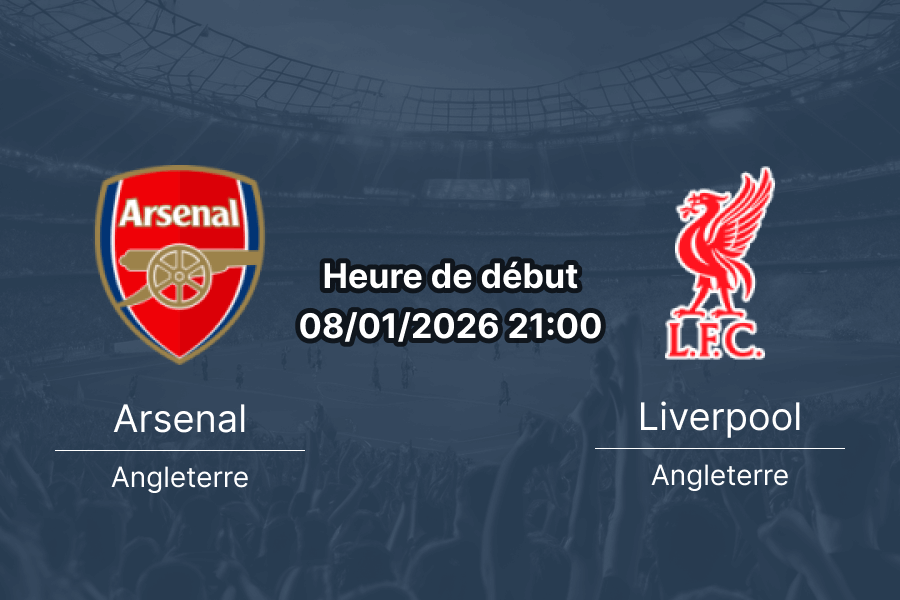 Couverture pronostic Arsenal – Liverpool, Premier League J21