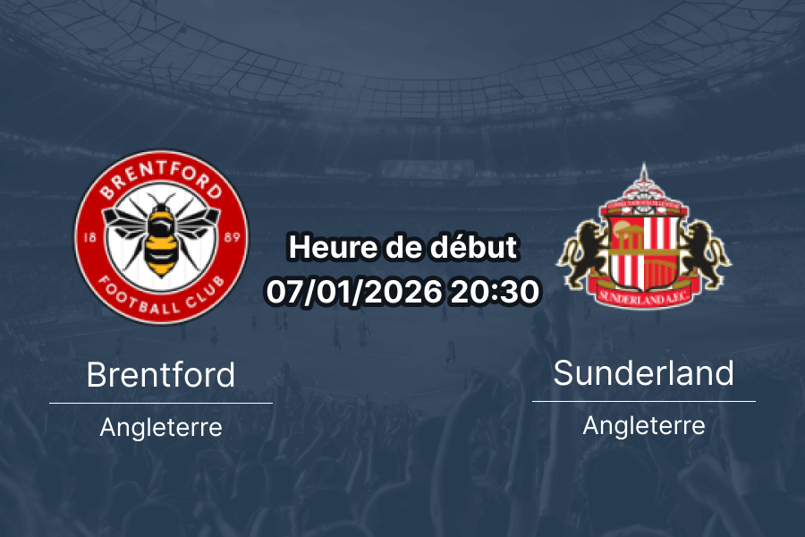 Couverture pronostic Brentford – Sunderland, analyse Premier League
