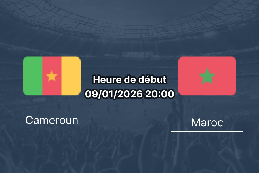 Couverture pronostic Cameroun – Maroc, quart de finale CAN