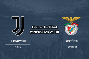 Pronostic Juventus Benfica Ligue des Champions 21 janvier 2026 Turin
