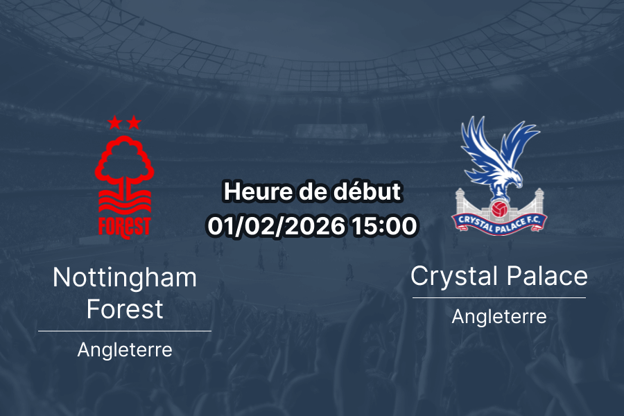 Pronostic Nottingham Forest - Crystal Palace : Nouveau nul au programme ?