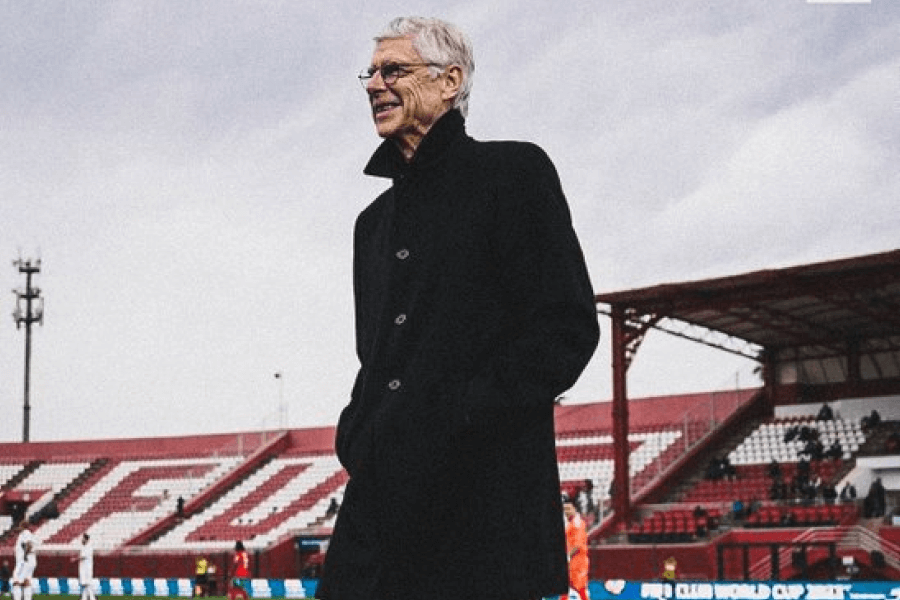 Arsène Wenger lors du Forum économique mondial de Davos 2026