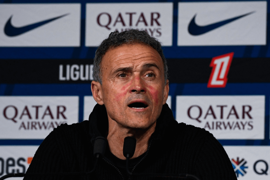 Luis Enrique en conférence de presse avant PSG-Metz au Parc des Princes