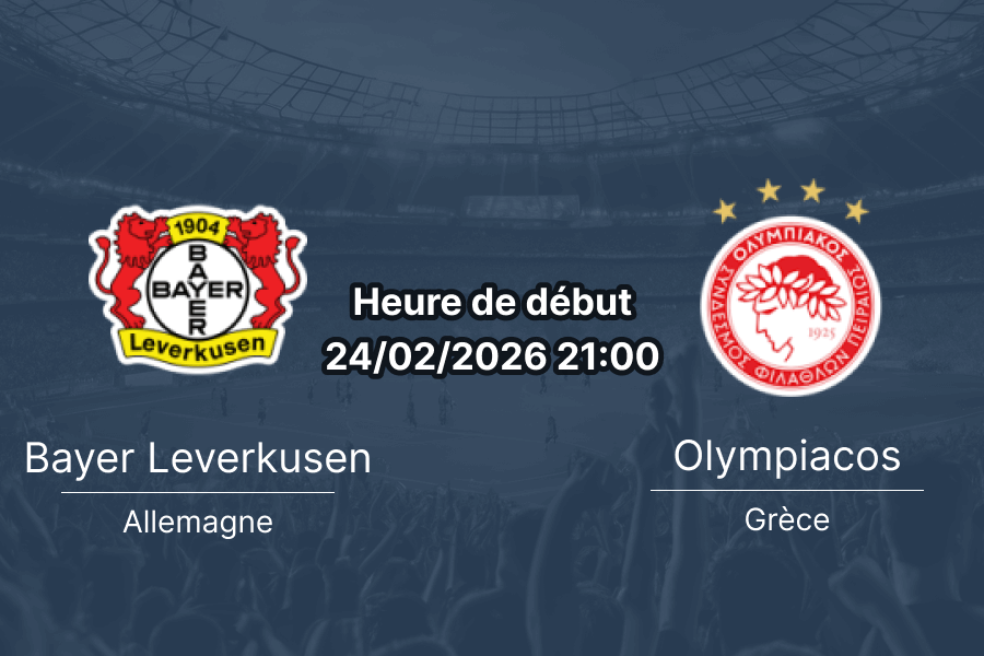 Pronostic Bayer 04 Leverkusen vs Olympiacos Piraeus barrages retour Ligue des Champions UEFA 2025-26, 24 février 2026 BayArena Leverkusen Allemagne, analyse paris sportifs 1xBet RDC