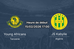 Pronostic Young Africans contre JS Kabylie CAF Champions League Groupe B 15 février 2026 Amaan Stadium