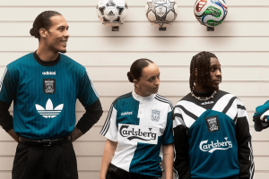 Liverpool maillot Adidas Bringback vert blanc carreaux 1995-96 officiel