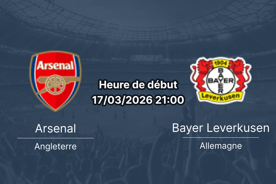 Pronostic Arsenal FC vs Bayer 04 Leverkusen - Huitième de finale retour UEFA Champions League 2025-2026 - 17 mars 2026 - Emirates Stadium Londres - Analyse tactique cotes paris