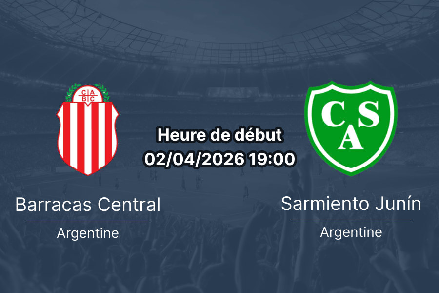 Pronostic Barracas Central vs Sarmiento Junin Liga Profesional Argentina Apertura 2026 journée 13 Estadio Claudio Tapia Buenos Aires 1xbetapkrdc