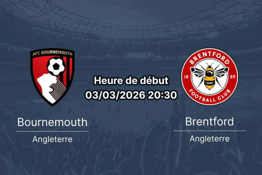 Pronostic Bournemouth vs Brentford - Premier League journée 29 3 mars 2026 - xG H2H analyse cotes