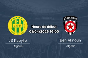 Pronostic JS Kabylie vs ES Ben Aknoun Ligue 1 Algérie 1 avril 2026 paris sportifs 1xBet RDC