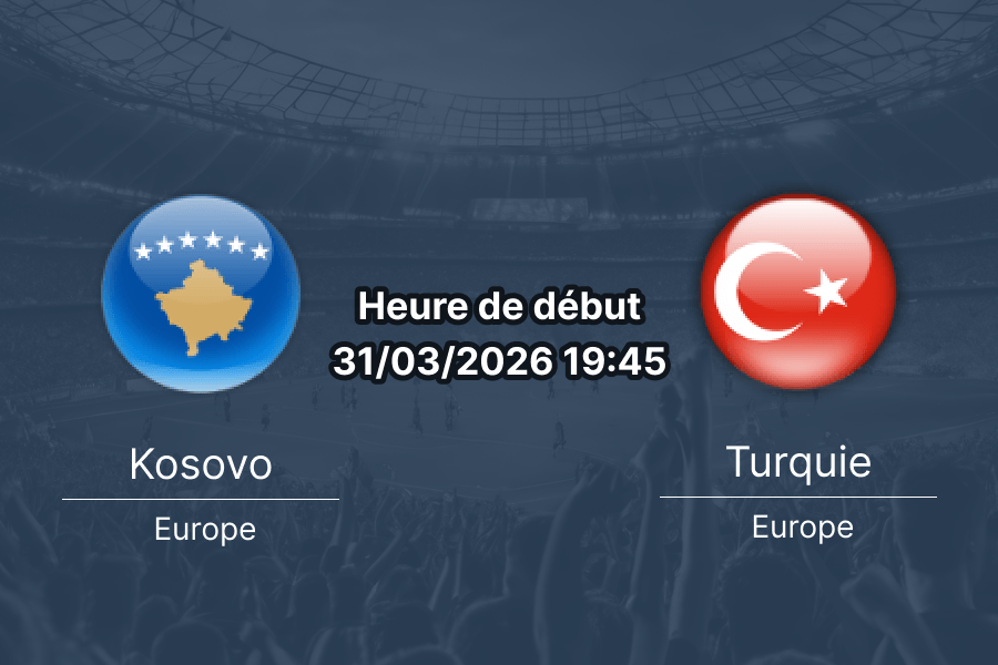 Pronostic Kosovo vs Turquie finale barrage Coupe du Monde 2026 Europe Stadiumi Fadil Vokrri Pristina 31 mars