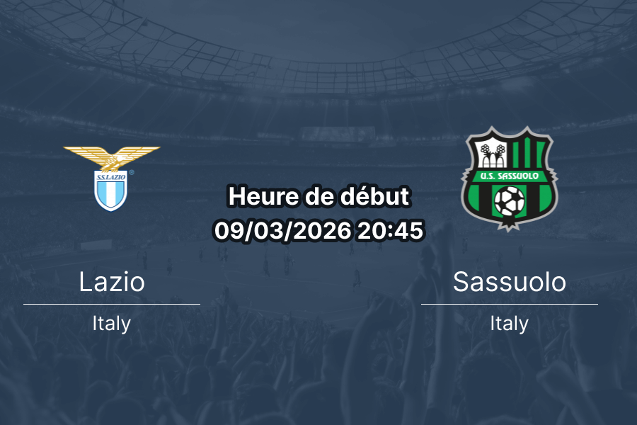 Pronostic Lazio – Sassuolo