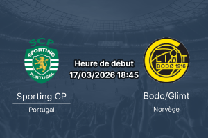Pronostic Sporting CP vs Bodo/Glimt - Huitième de finale retour UEFA Champions League - 17 mars 2026 - Estadio José Alvalade Lisbonne - Analyse tactique et cotes